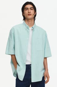 H&M Relaxed-fit short-sleeved oxford shirt