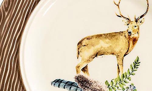 Juliska Forest Walk Stag Cocktail/side Plate In Multi