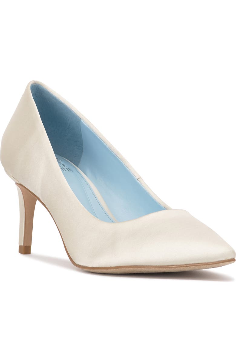 Vince Camuto Kehlia Pointed Toe Pump, Main, color, Milk Satin