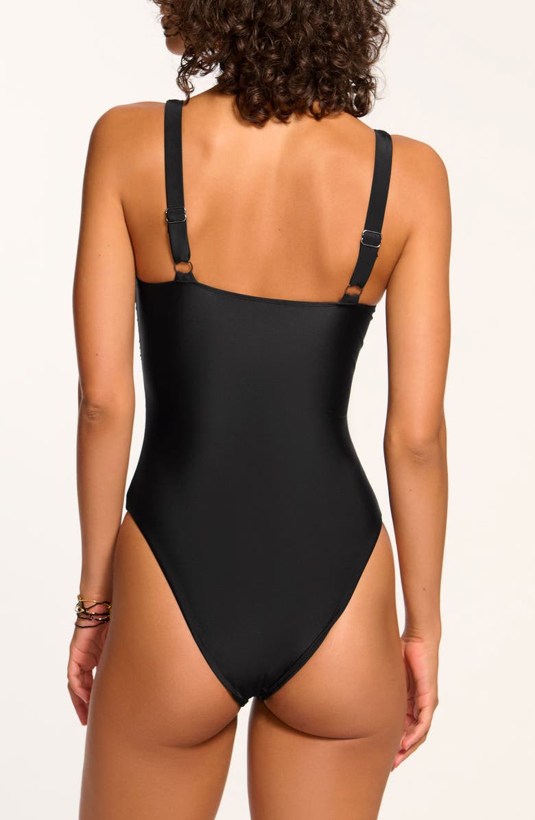 Ramy Brook Hudson One-Piece Swimsuit, Alternate, color, Black