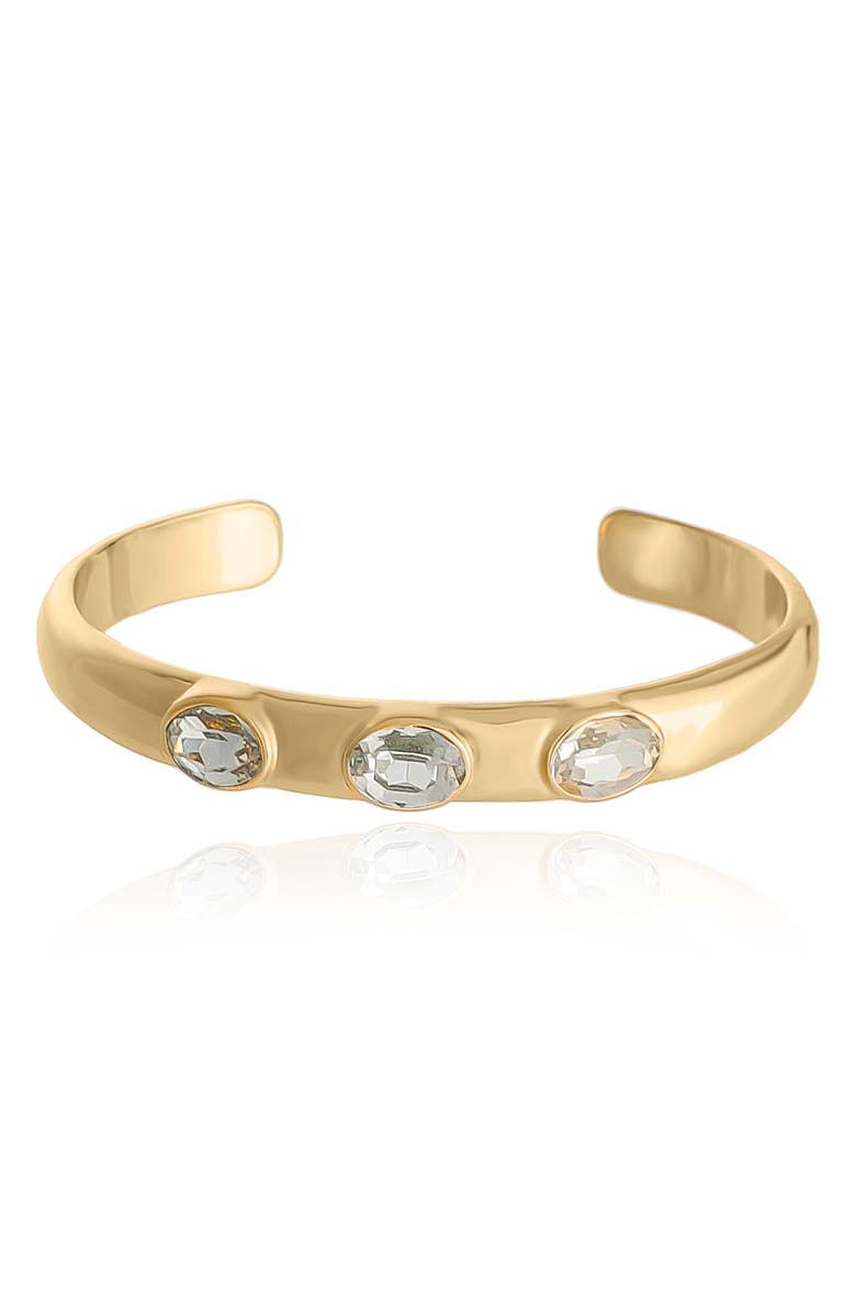 Ettika Sparkle Cuff Bracelet, Main, color, Gold