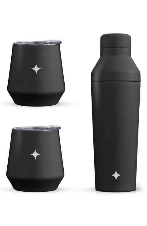 Stainless Steel Cocktail Shaker & Travel Cup Set