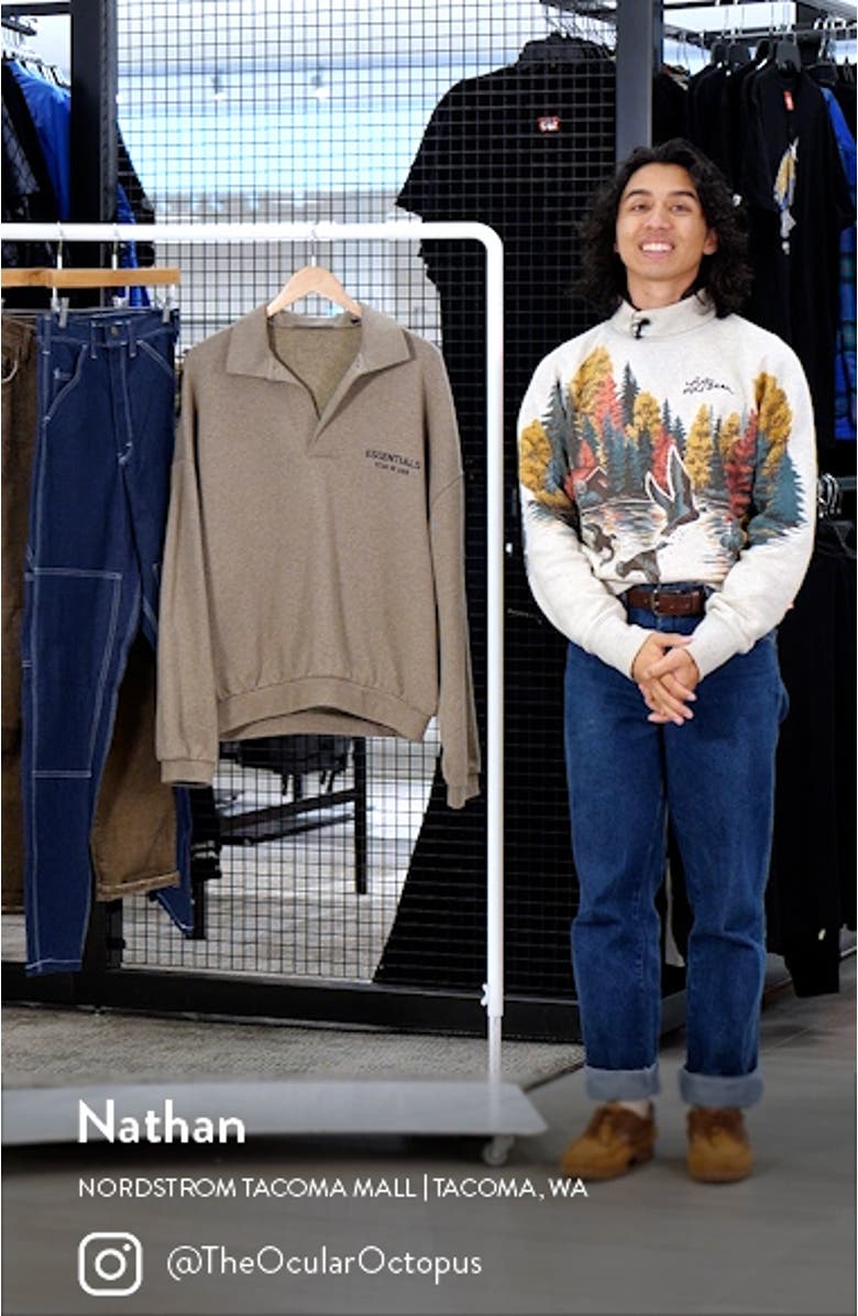 Johnny Collar Fleece Sweatshirt, sales video thumbnail