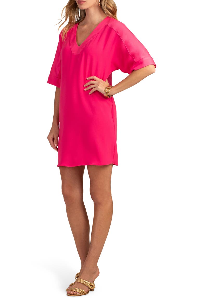 Rabat Dolman Sleeve Shift Dress, Alternate, color, ROSEWATER