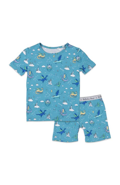 Dragon Dreams Kids 2-Piece Short Sleeve & Shorts Pajama Set