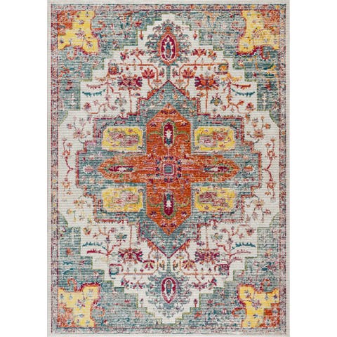 Zafra Vintage Medallion Area Rug