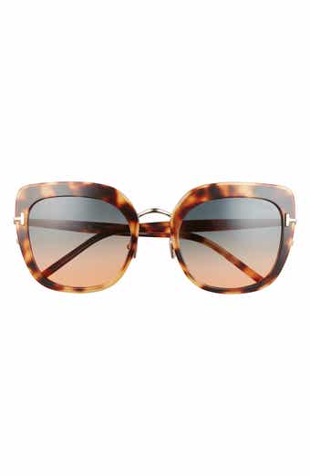 TOM FORD Virginia 55mm Gradient Square Sunglasses