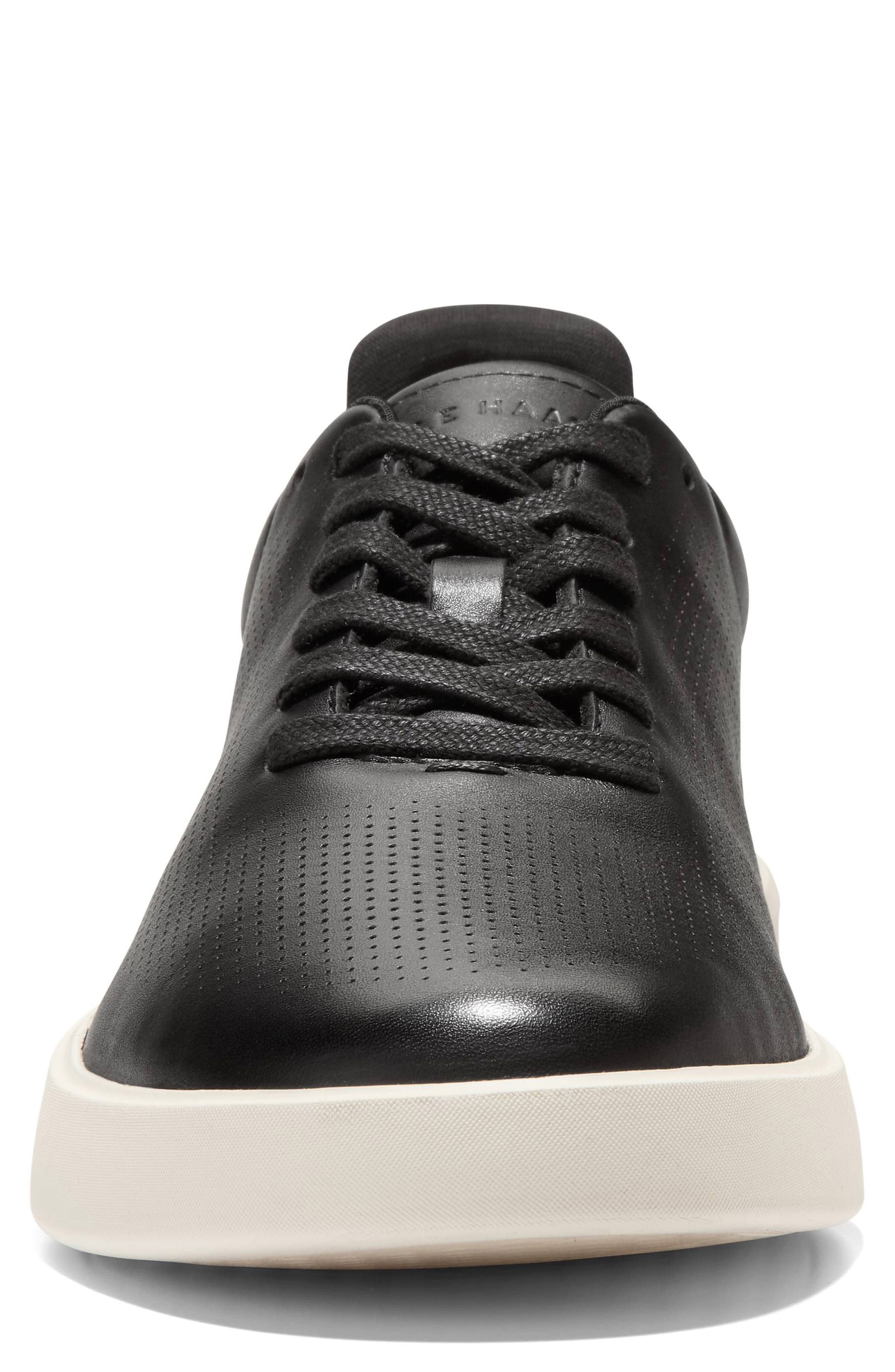 Cole Haan Grand Crosscourt Daily Laser Sneaker, Alternate, color, Black / Ancient Scroll / Ivory