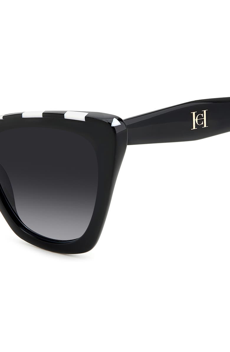 Carolina Herrera 55mm Cat Eye Sunglasses, Alternate, color, 