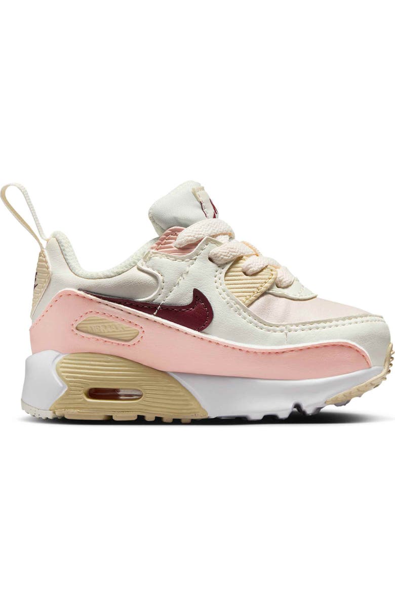 Nike Air Max 90 Easy-On Sneaker, Alternate, color, Phantom/ Pink/ Sail/ Dark Red