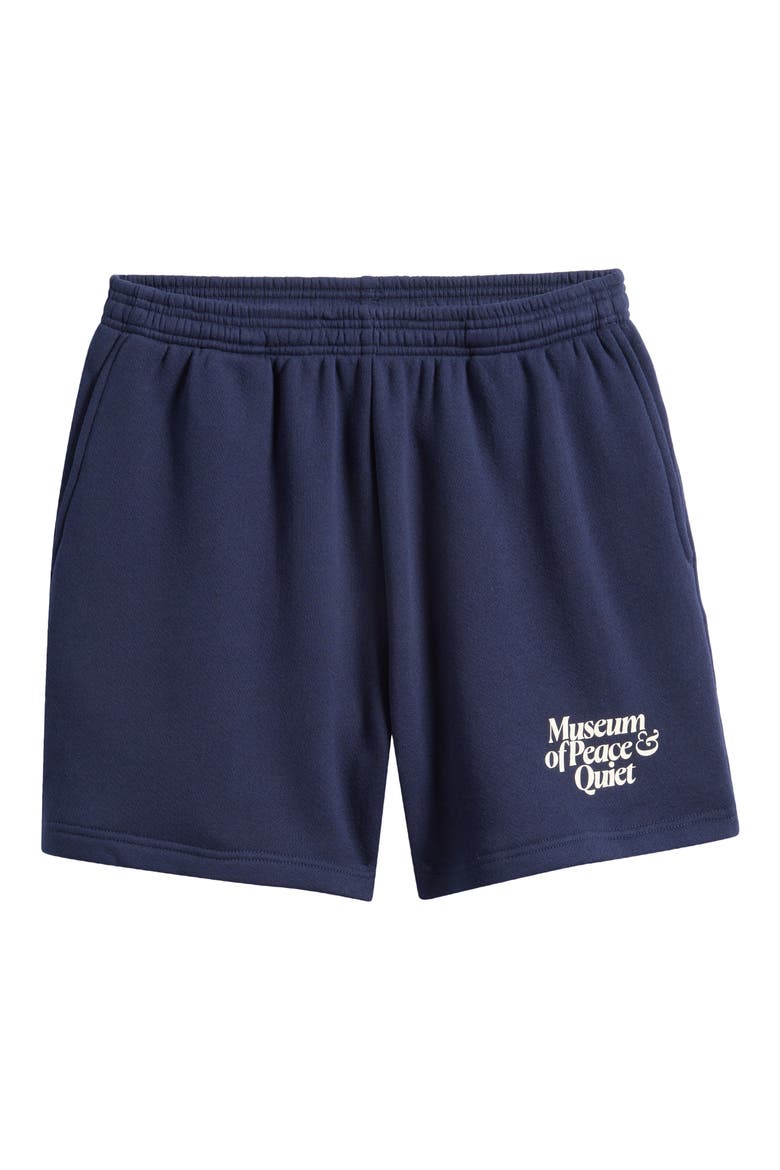Mid Century Sweatshorts, Alternate, color, NAVY