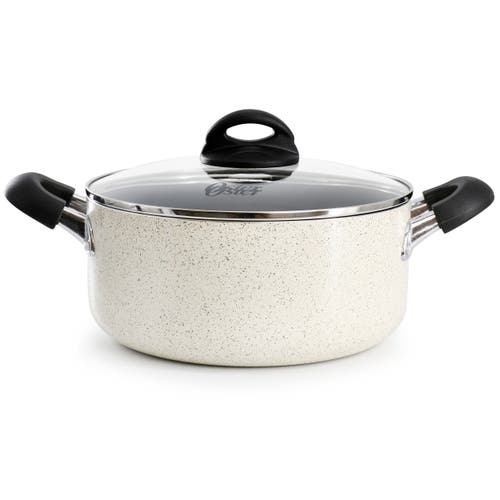 Oster Clairborne 7 Piece Nonstick Aluminum Cookware And Kitchen Tool Set In Neutral