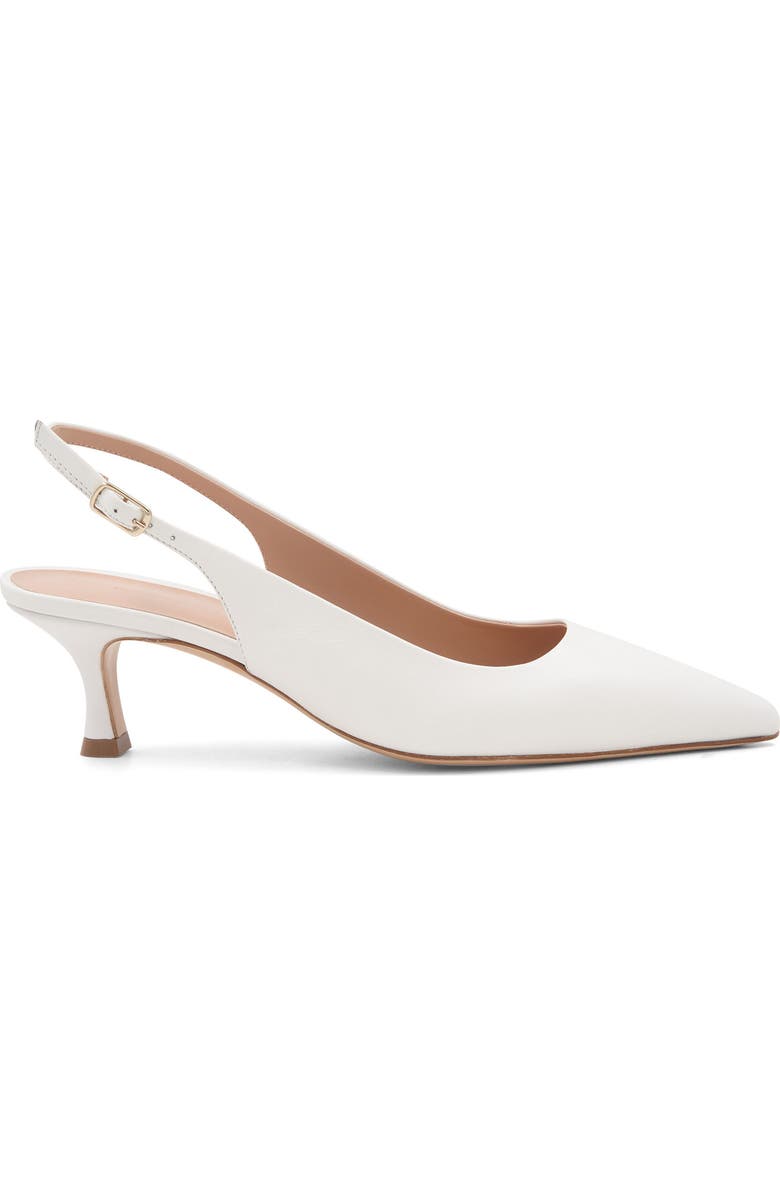 Bruno Magli Palerma Pointed Toe Slingback Pump, Alternate, color, White
