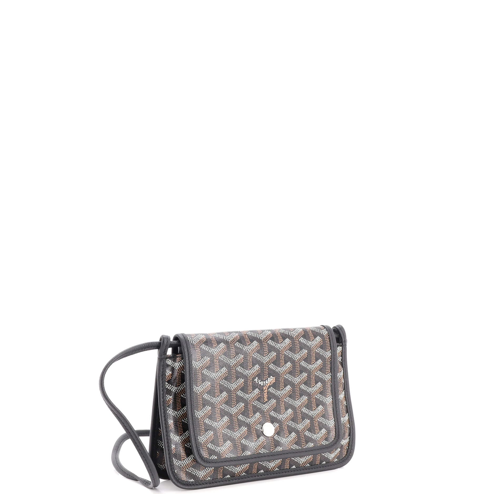 Plumet Clutch Wallet Coated Canvas, Alternate, color, Black