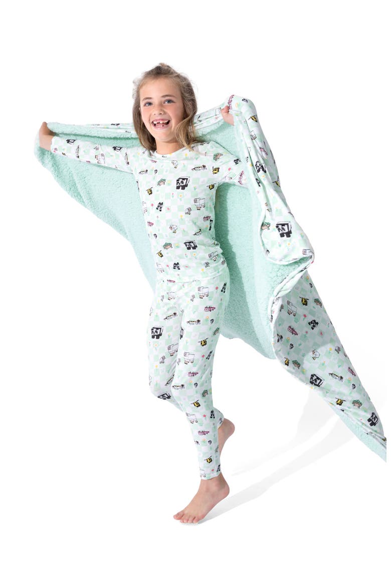 Kids' Minecraft Sleep Repeat Set of 2 Piece Pajamas, Alternate, color, Minecraft Sleep Repeat