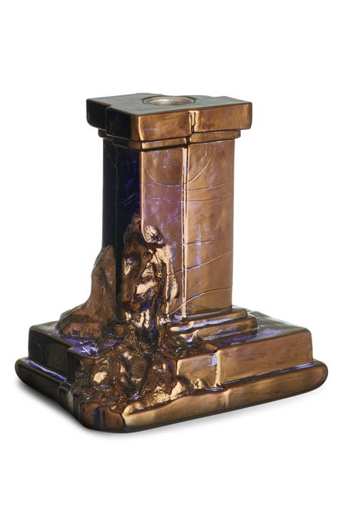 Rocky Baroque Medium Crystal Candlestick