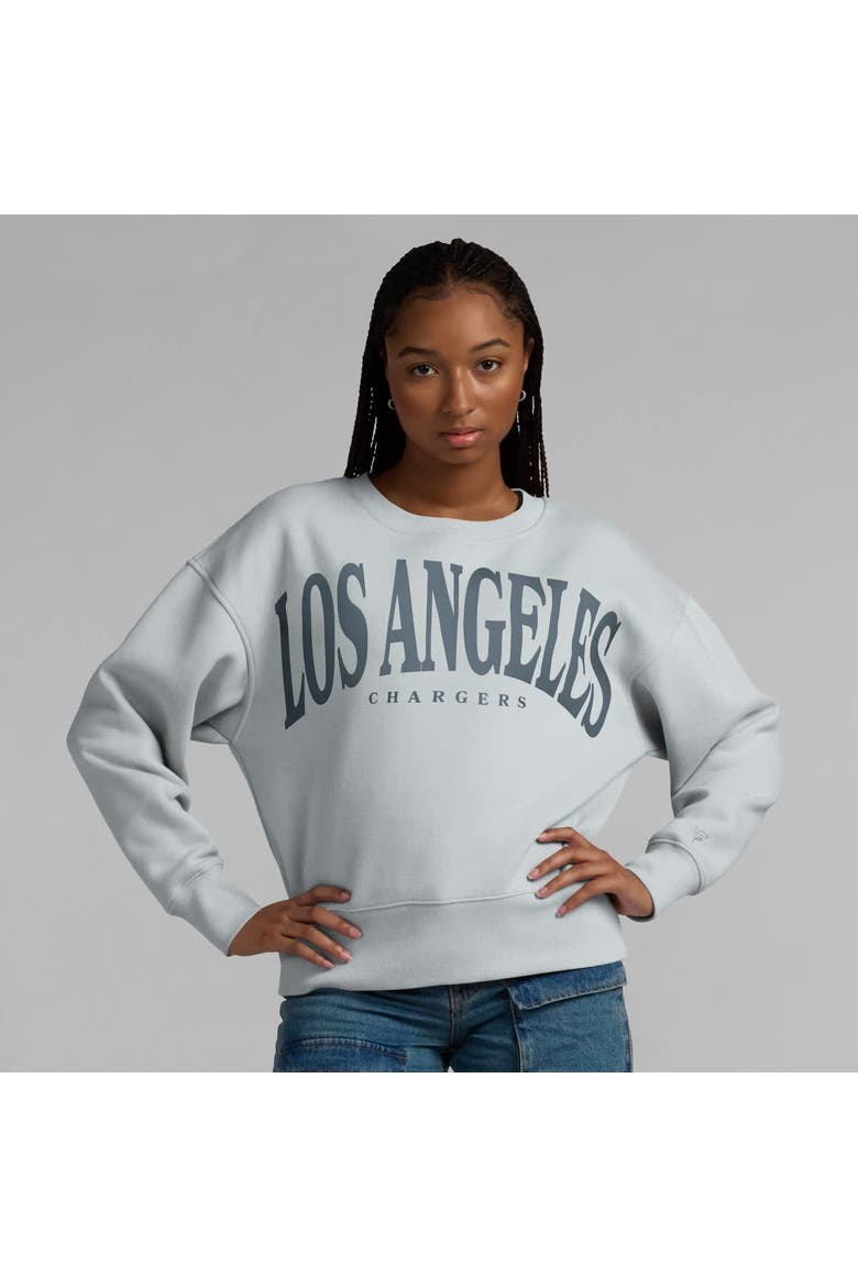 Women's Fanatics  Gray Los Angeles Chargers Elements Pullover Sweatshirt, Alternate, color, Gray