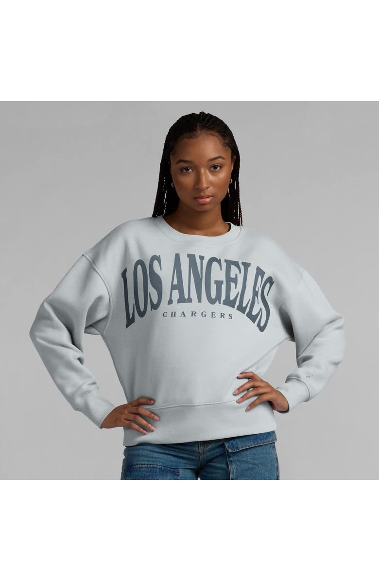 FANATICS Women's Fanatics  Gray Los Angeles Chargers Elements Pullover Sweatshirt, Alternate, color, Gray