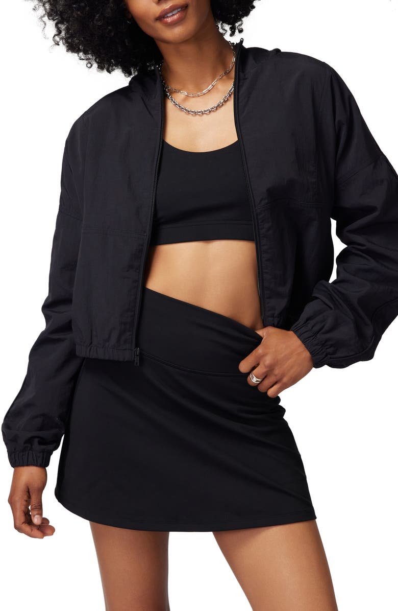 Spiritual Gangster Journey Active Zip-Up Hooded Jacket, Main, color,