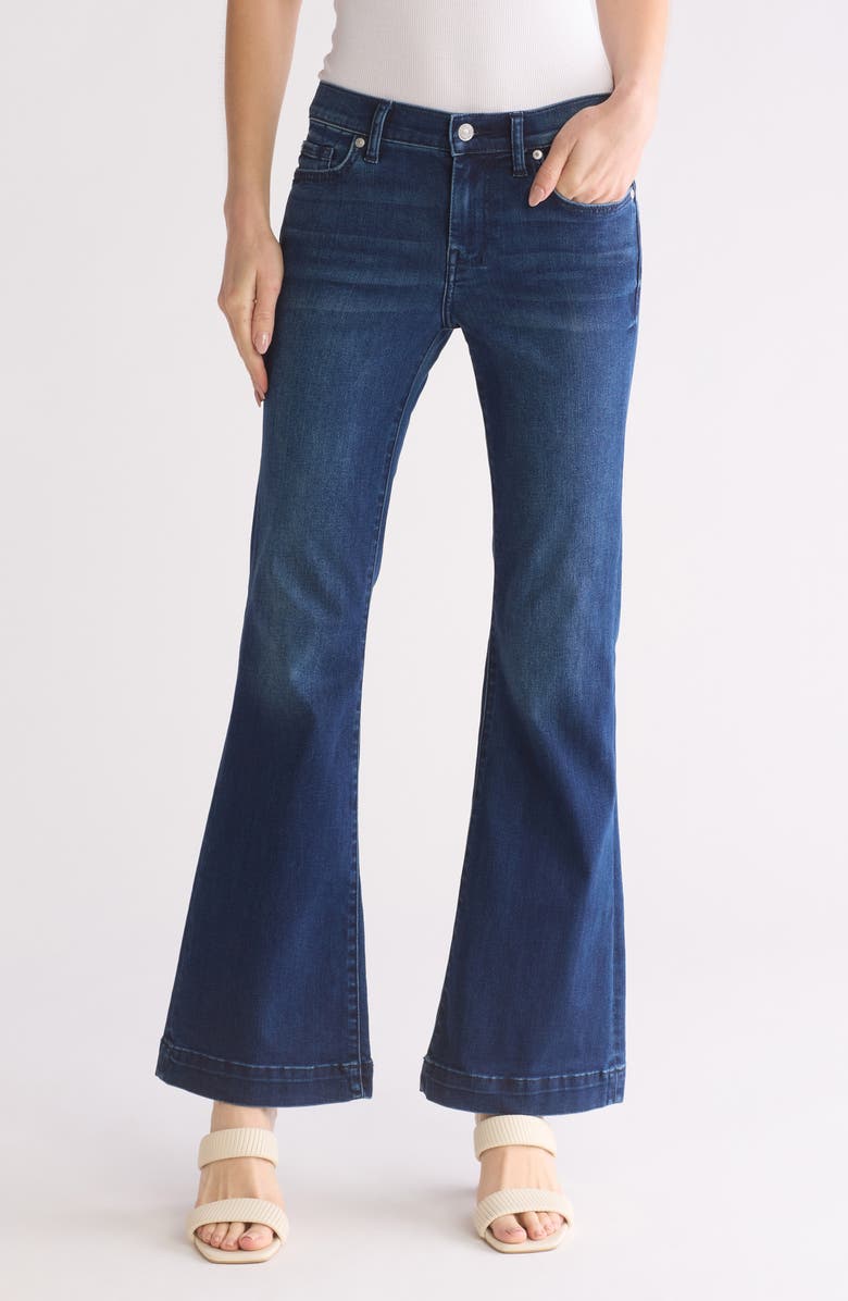 7 For All Mankind Dojo Tailorless Mid Rise Flare Jeans, Main, color,