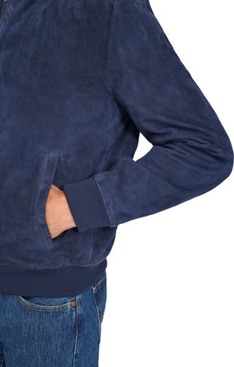 Suede Bomber Jacket