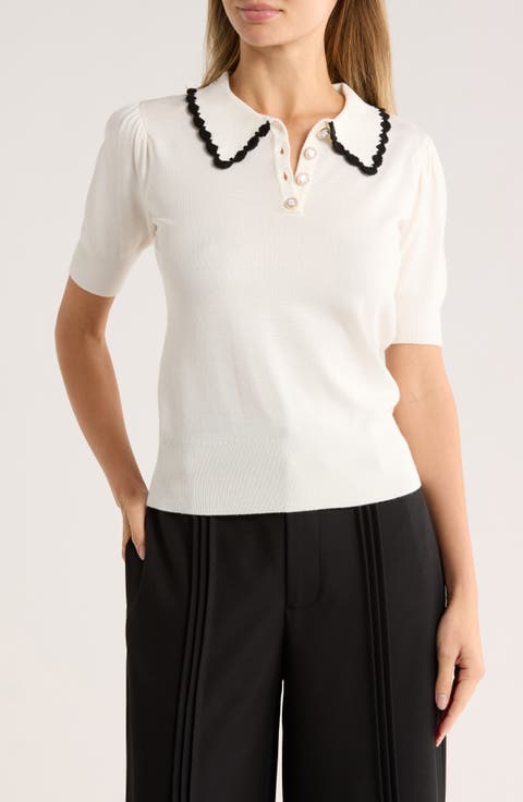 Gwen Lace Trim Sweater