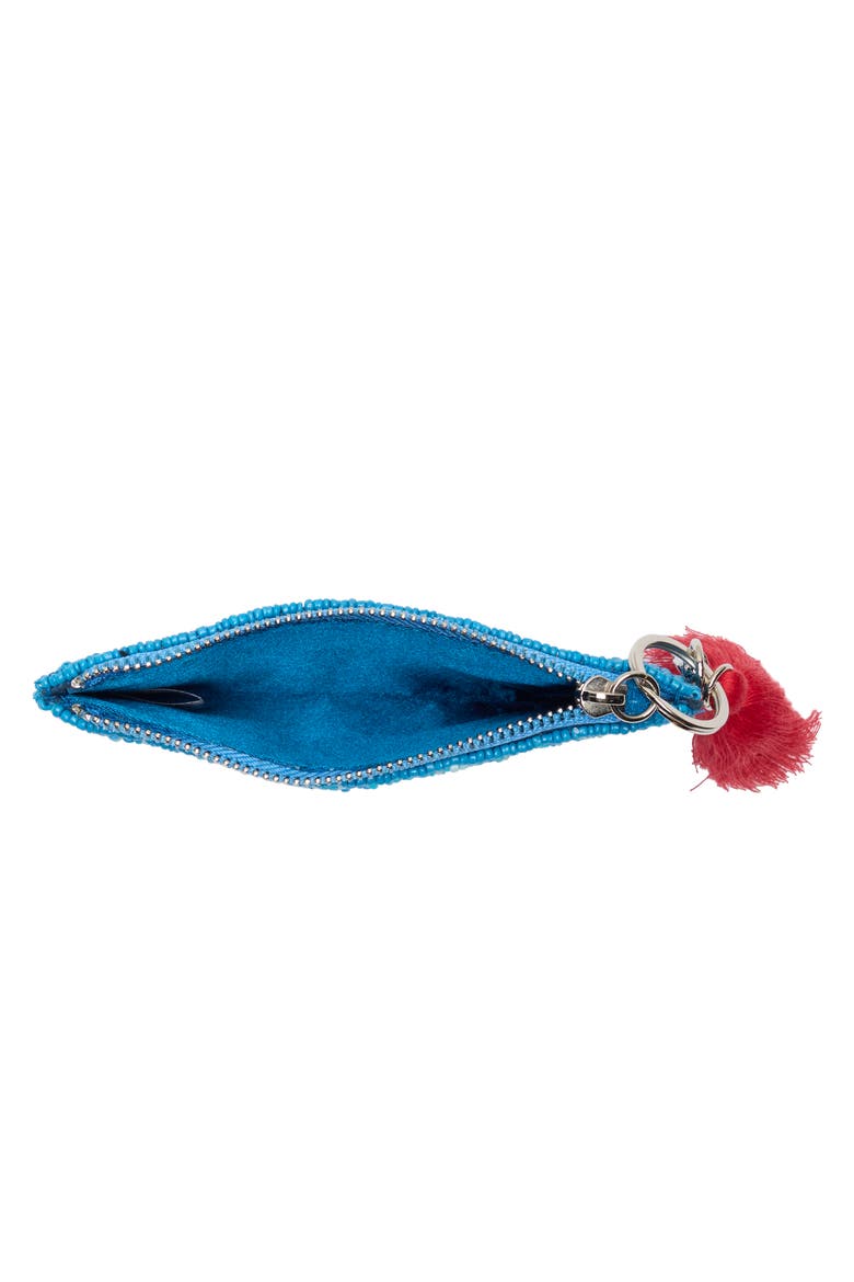 Under the Sea Beaded Coin Pouch, Alternate, color, BLUE MULTI