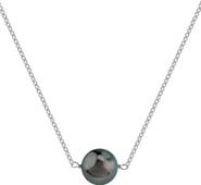 The Pearl Source Tahitian South Sea Round Solitaire 14K Pearl Necklace