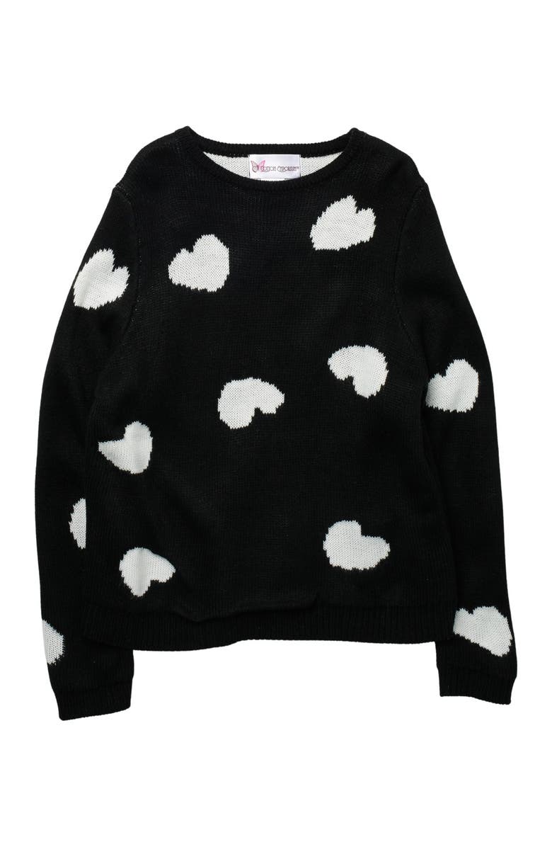 Cotton Emporium Heart Pullover Sweater, Main, color, 