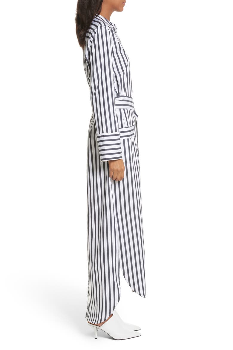 Britten Stripe Cotton Maxi Dress, Alternate, color, BRIGHT WHITE/ ECLIPSE