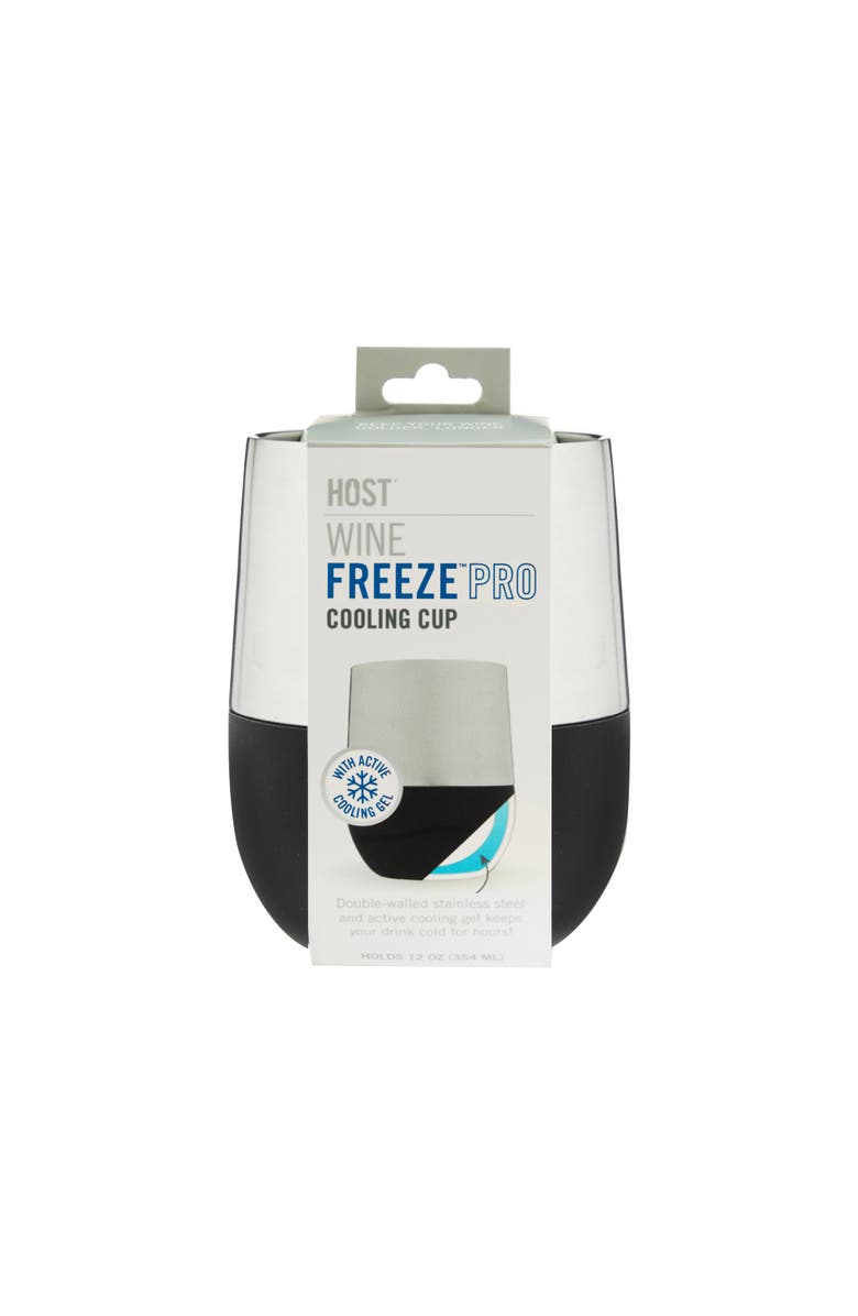 HOST Stainless Steel Wine FREEZE Pro Cooling Cup, Alternate, color, Silver