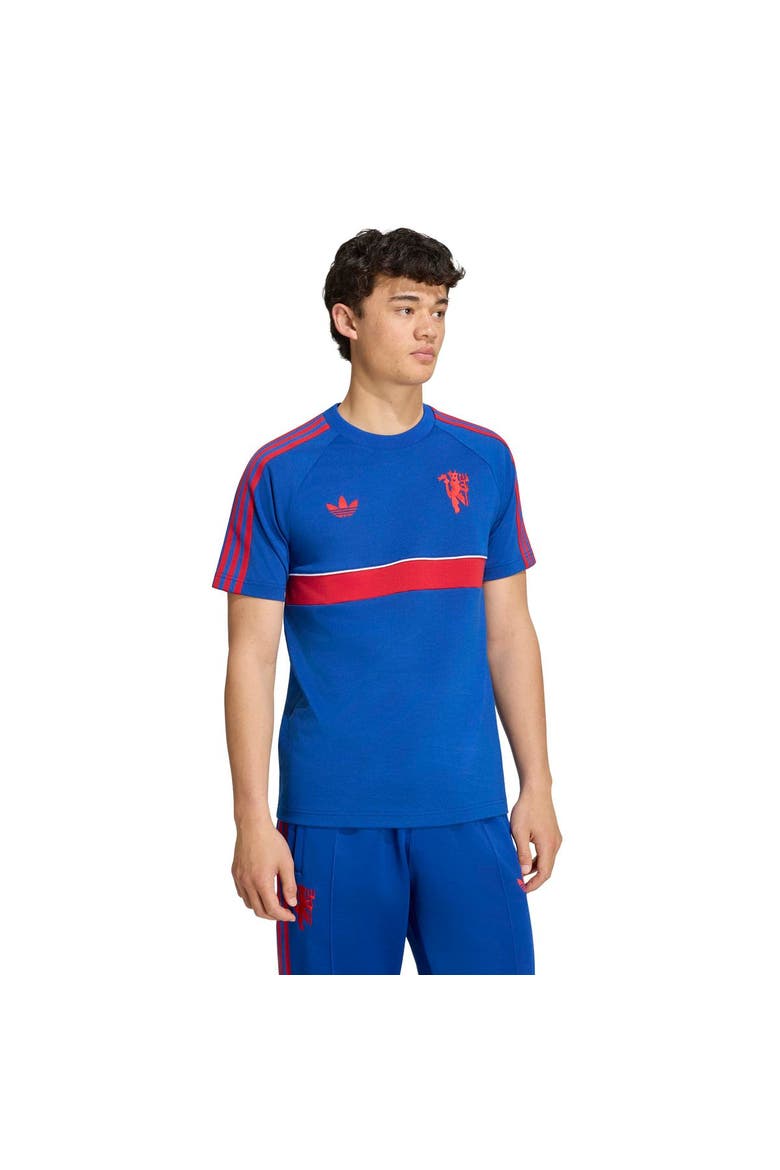 Men's adidas Originals Royal Manchester United T-Shirt, Main, color, Royal
