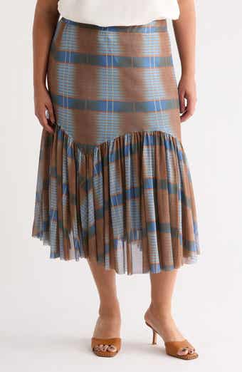 BY DESIGN Playa Plaid Maxi Skirt