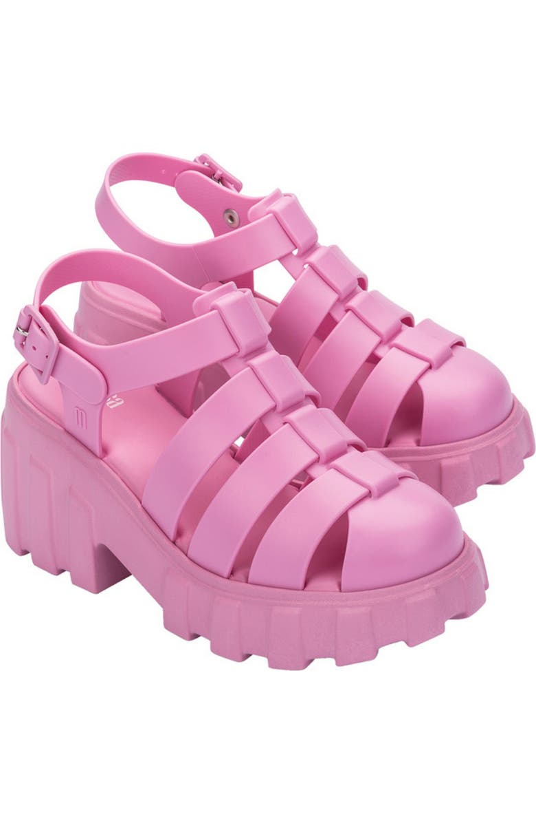 Melissa Megan Platform Fisherman Sandal, Main, color, Pink