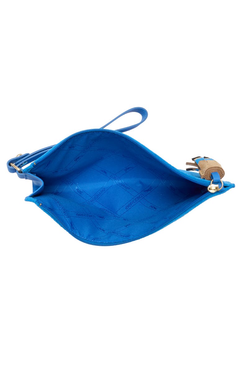 Longchamp Le Pilage Zip Wristlet Pouch, Alternate, color, Ocean