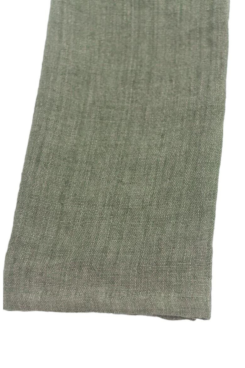 Stone Washed Linen Dinner Napkins - Set of 4, Alternate, color, Sage