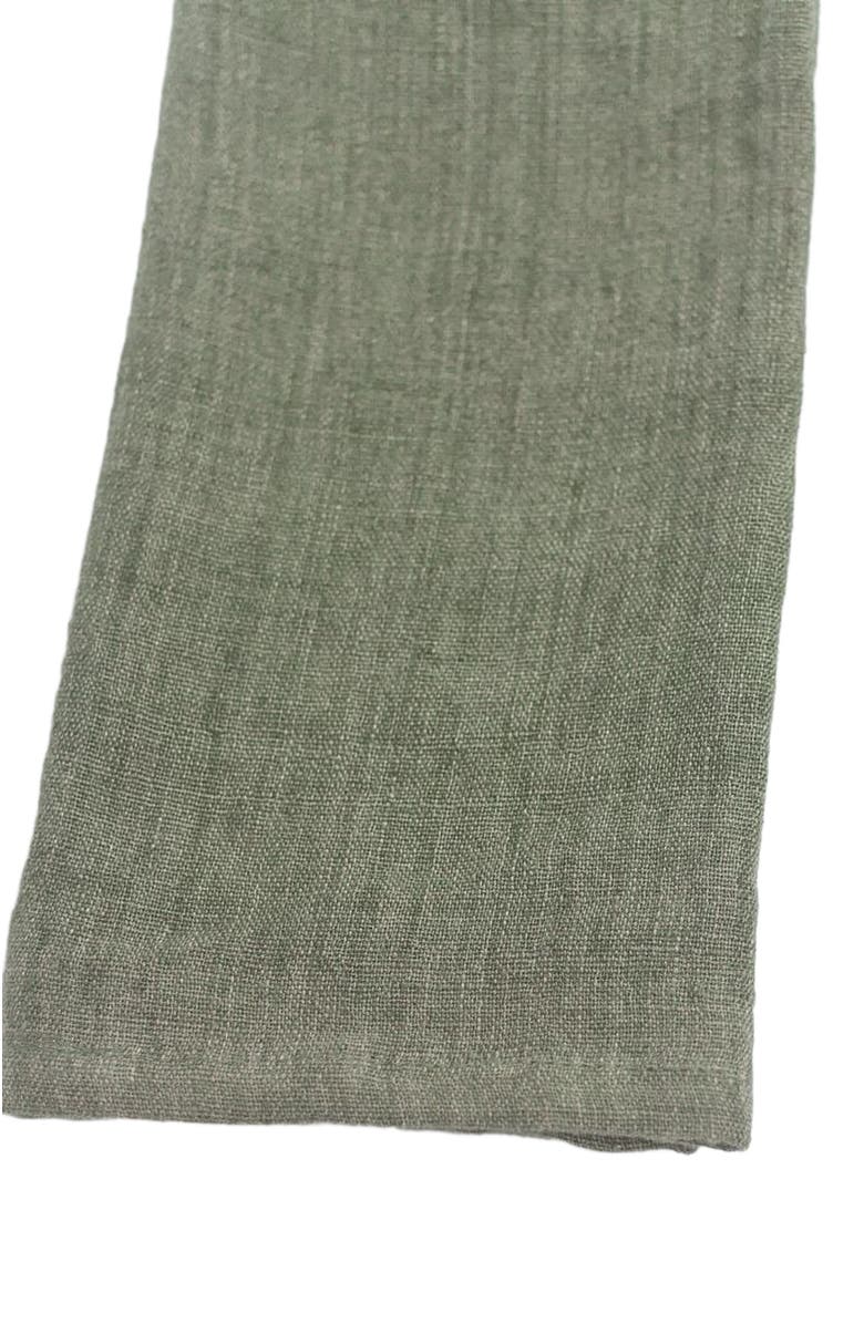 Creative Women Stone Washed Linen Dinner Napkins - Set of 4, Alternate, color, Sage