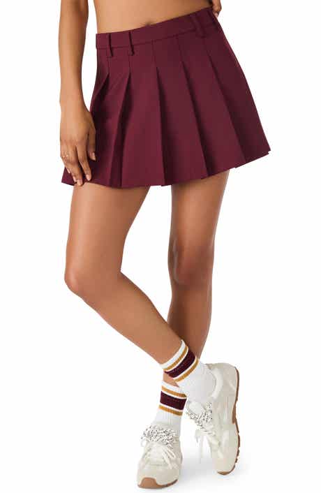 Steve Madden Margo Pleated Miniskirt