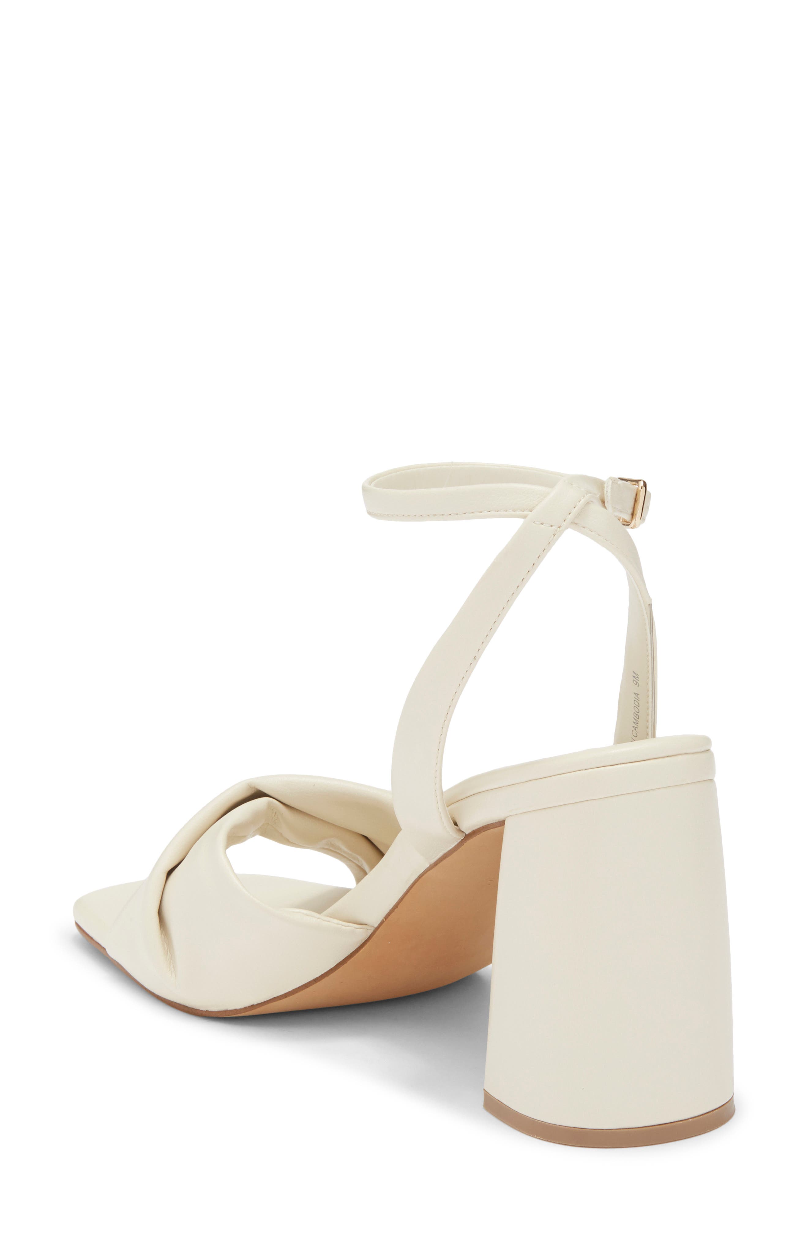 Mandy Ankle Strap Sandal, Alternate, color, BONE