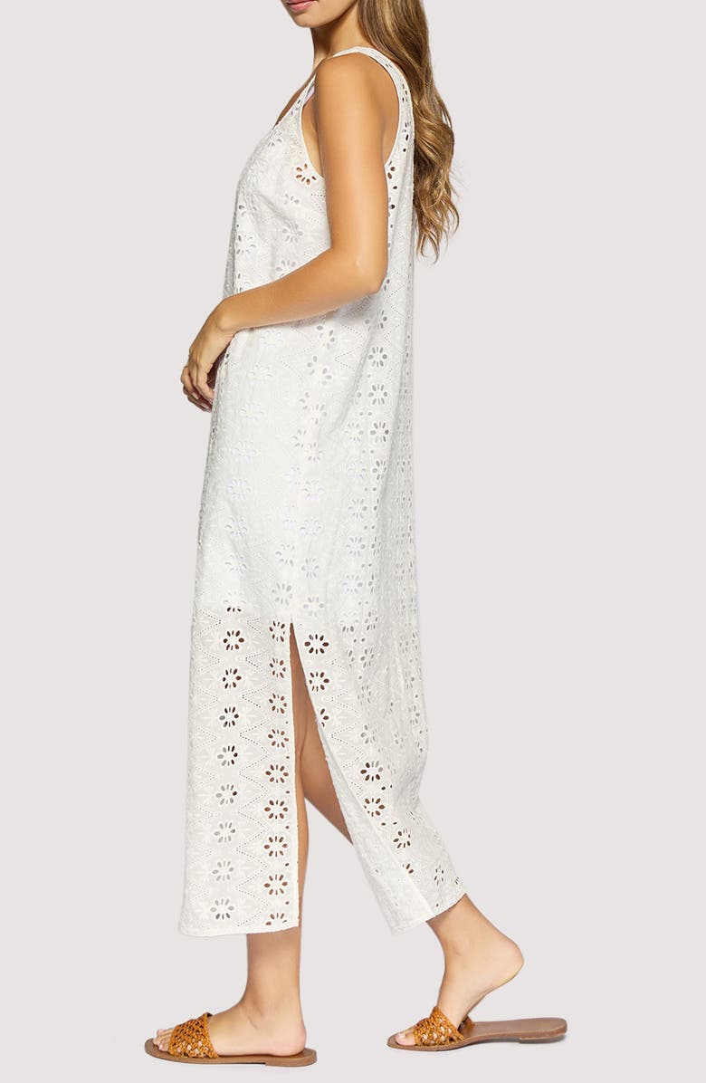 Lost + Wander Dolce Marina Eyelet Lace Maxi Dress, Alternate, color, White