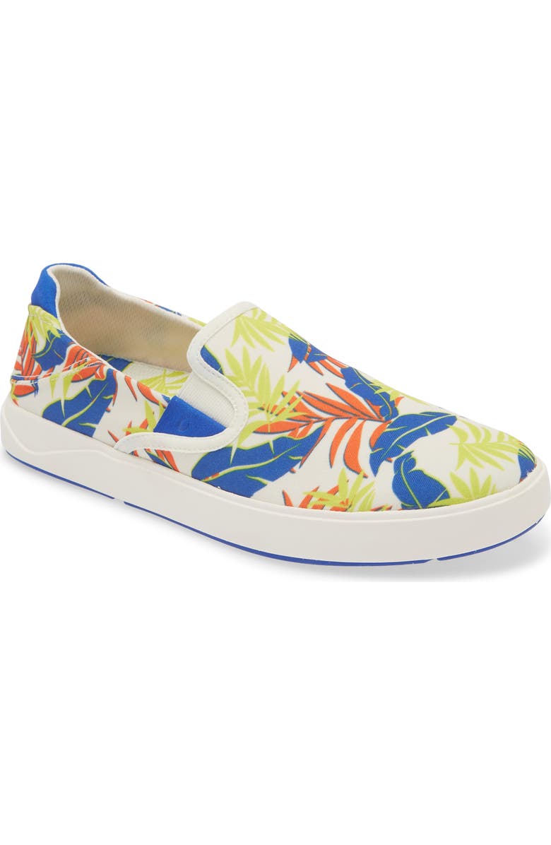 OluKai Lae
ahi Pa
I Slip-On Sneaker, Main, color, Off White / Aloha