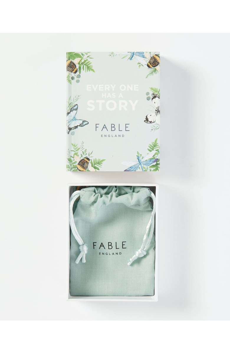 Fable England Enamel Blue Tit Stud Earrings, Alternate, color, Multi & Gold