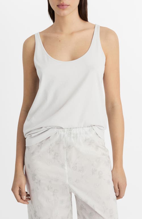 Mango Cotton Lounge Camisole In White