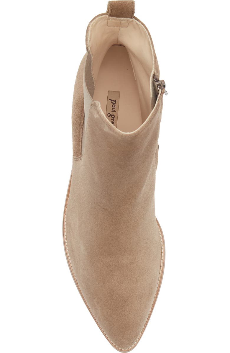 Paul Green Celina Pointed Toe Bootie, Alternate, color, Antelope Soft Suede