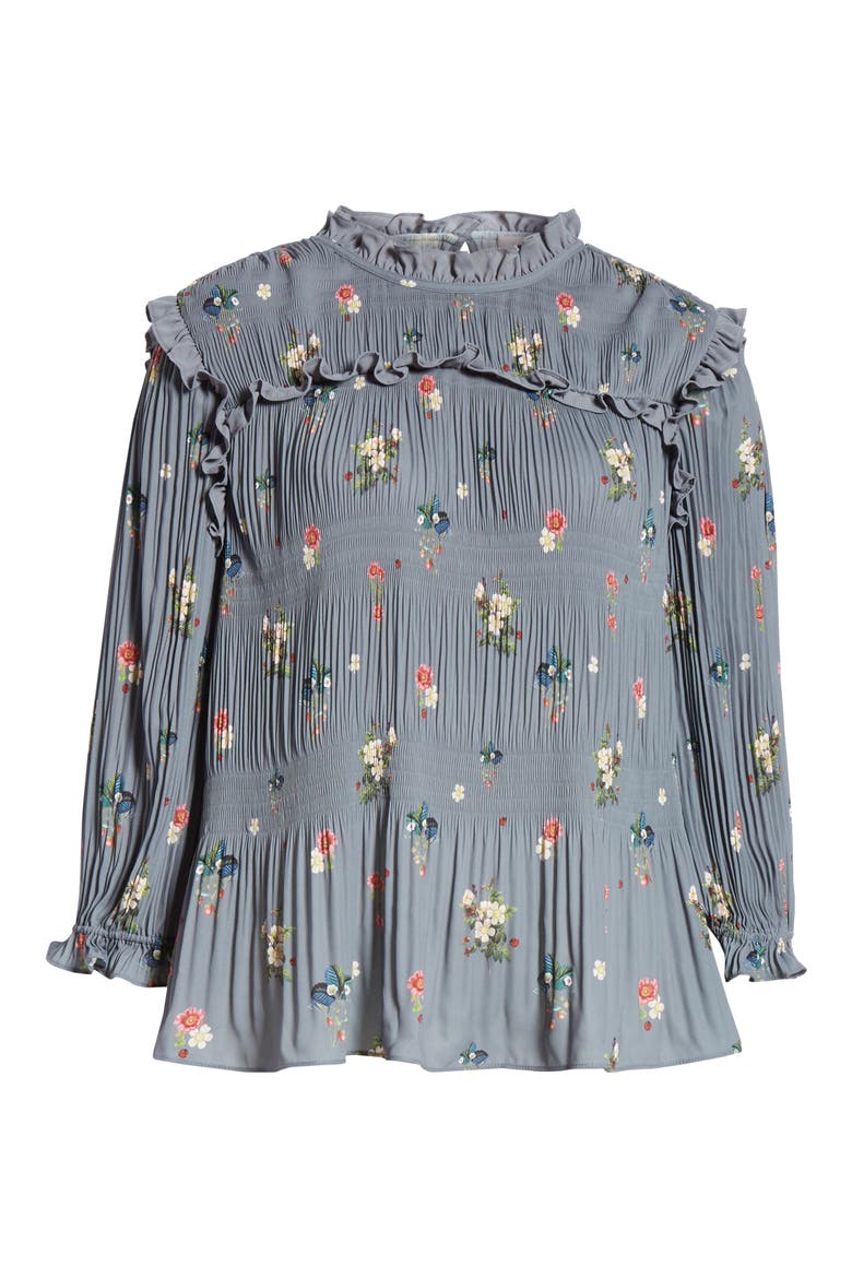 Horili Oracle Pleated Top, Alternate, color, GREY
