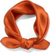 SILKSILKY Pure Silk Solid Color Square Scarf