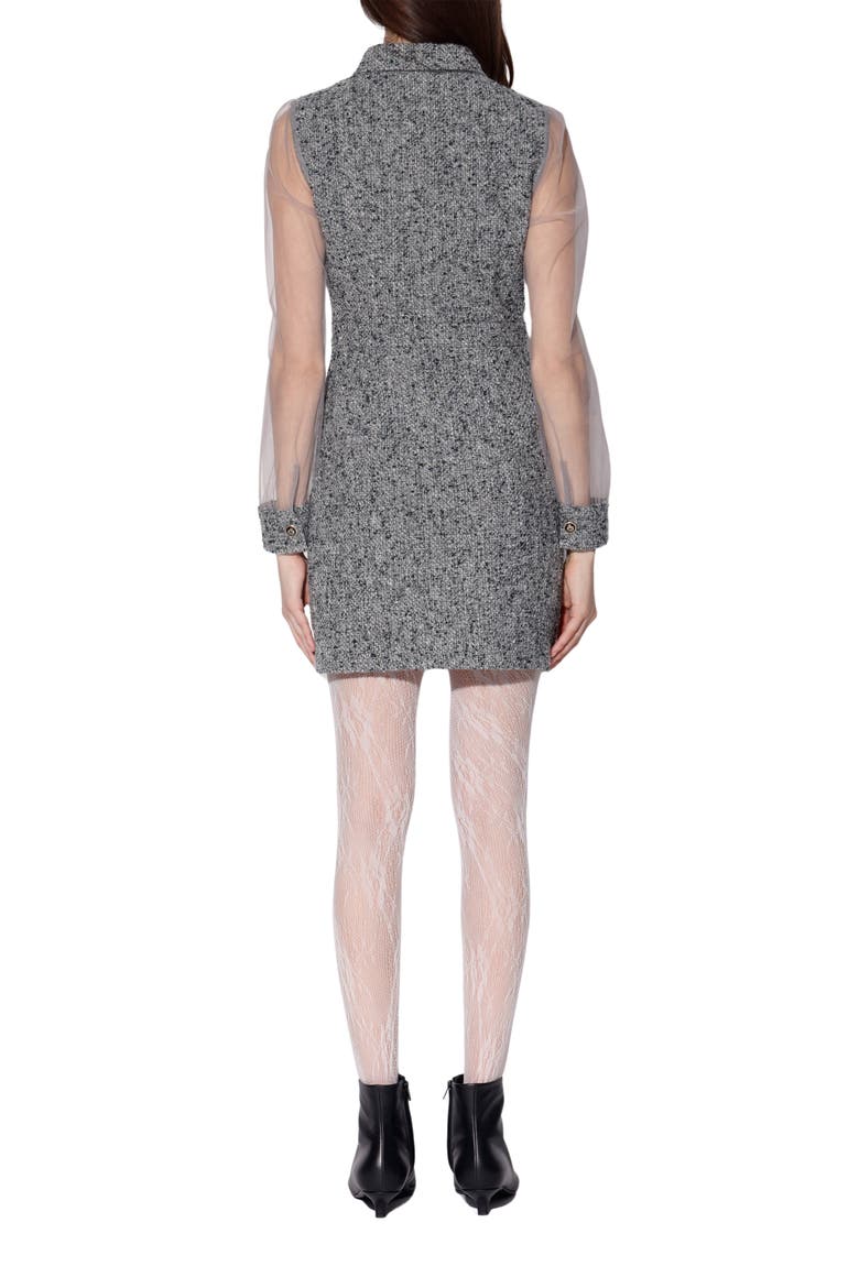 Mayla Long Sleeve Minidress, Alternate, color, JUNO TWEED