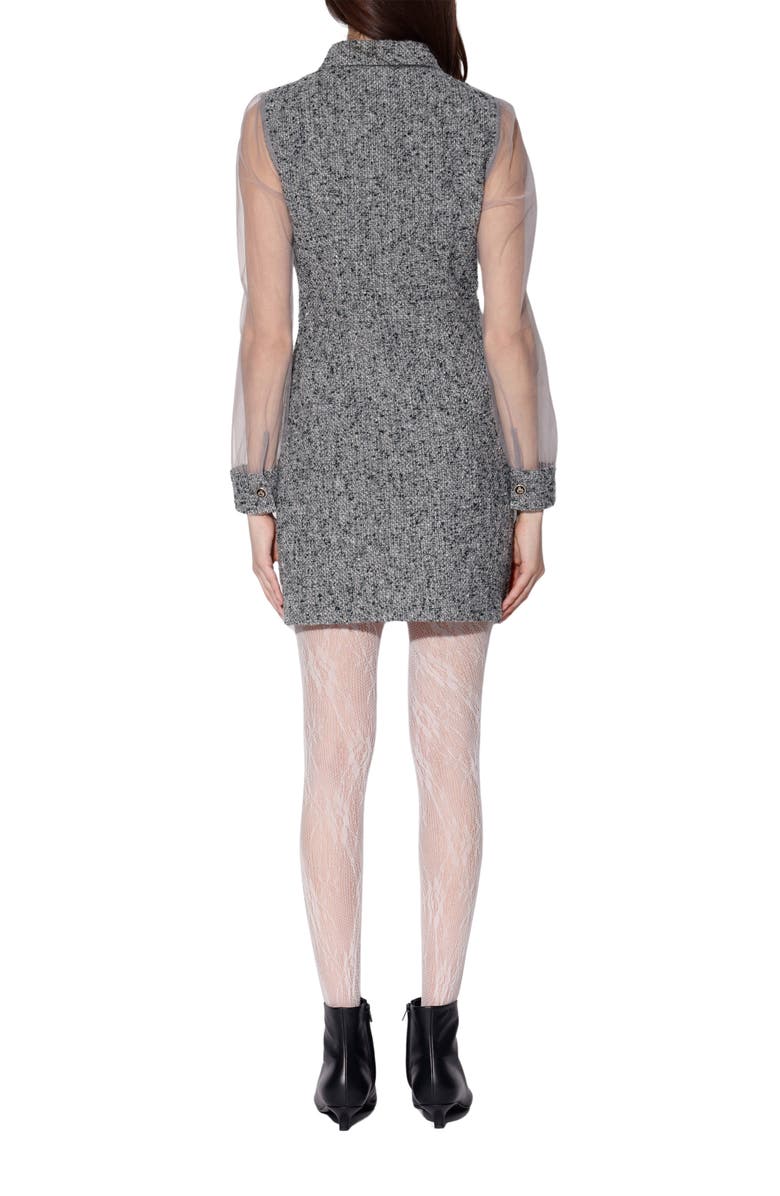 Walter Baker Mayla Long Sleeve Minidress, Alternate, color, Juno Tweed