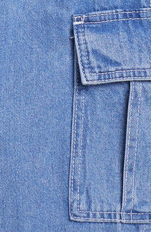 Vans Kids' Service Cargo Jeans In Stonewash Blue