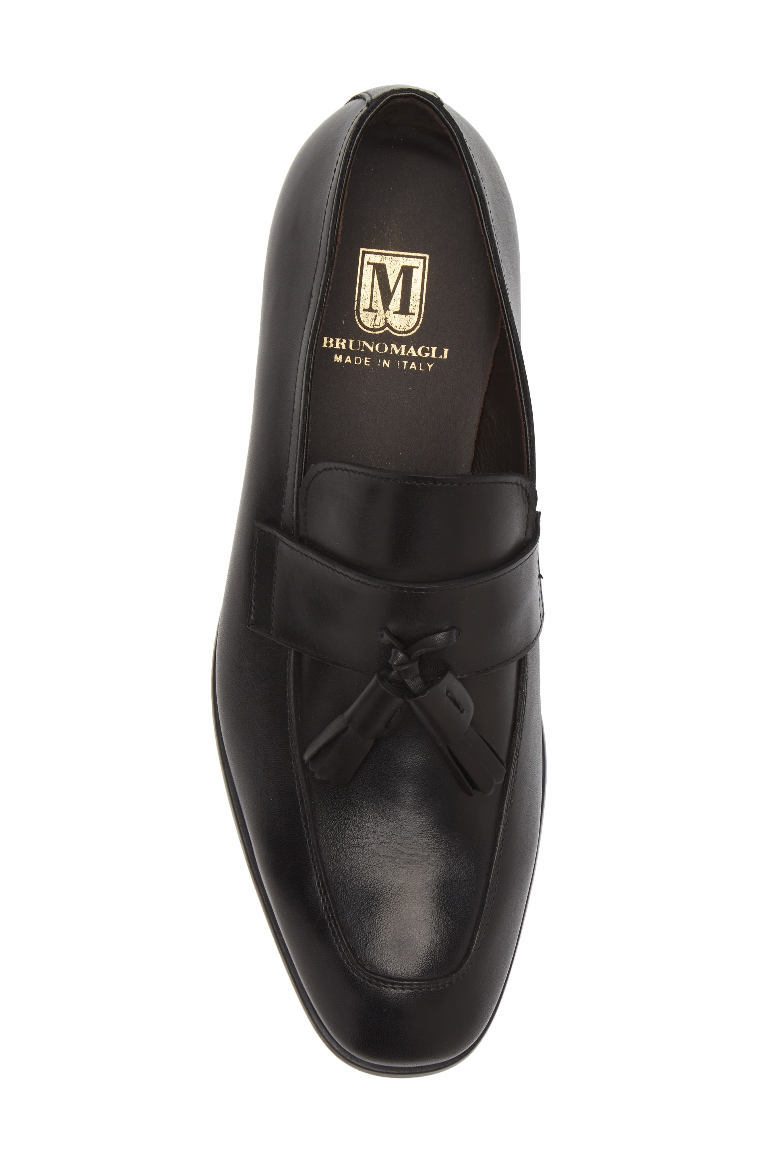 M BY BRUNO MAGLI Glen Tassel Loafer, Alternate, color, Black